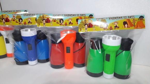 Kit Binoculo e Lanterna Tema Acampamento Menina