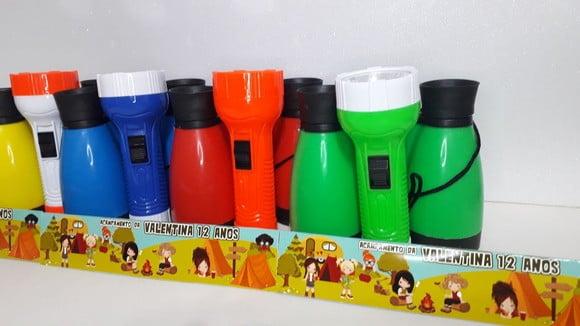 Kit Binoculo e Lanterna Tema Acampamento Menina