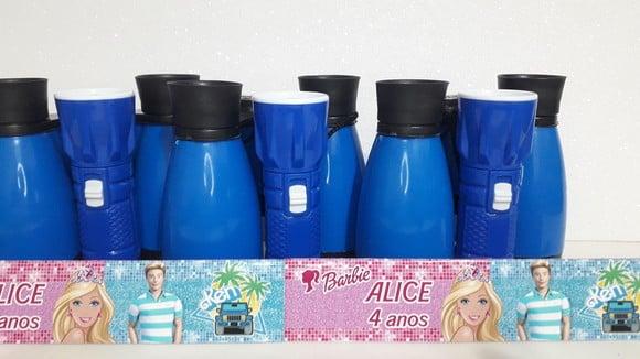 Kit Binoculo e Lanterna Tema Barbi e Ken