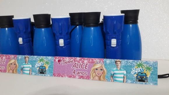 Kit Binoculo e Lanterna Tema Barbi e Ken