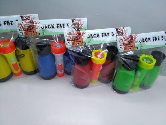 Kit Binoculo e Lanterna Tema Casa na Árvore