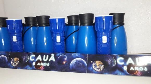 Kit Binoculo e Lanterna Tema Espaço