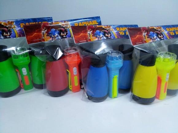 Kit Binoculo e Lanterna Tema Sonic