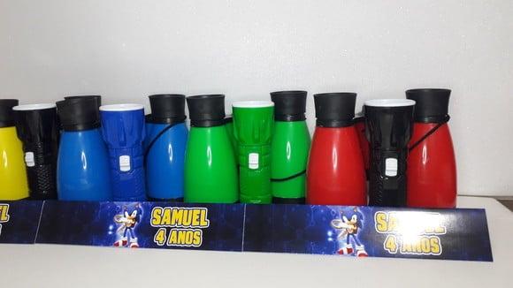 Kit Binoculo e Lanterna Tema Sonic