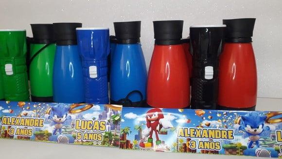 Kit Binoculo e Lanterna Tema Sonic