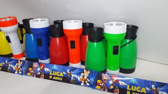 Kit Binoculo e Lanterna Tema Sonic