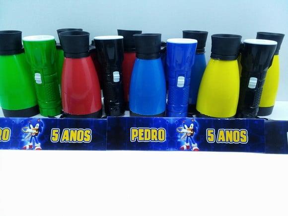 Kit Binoculo e Lanterna Tema Sonic