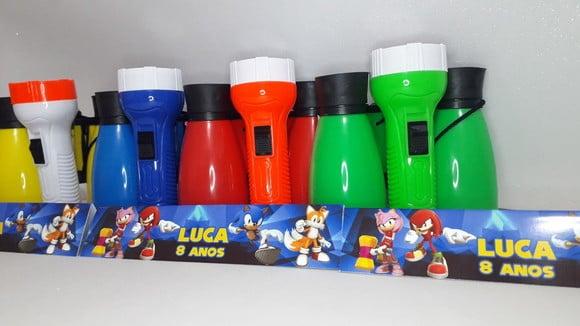 Kit Binoculo e Lanterna Tema Sonic
