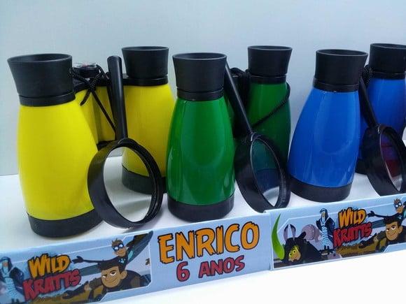 Kit Binoculo e Lupa Tema Kratts