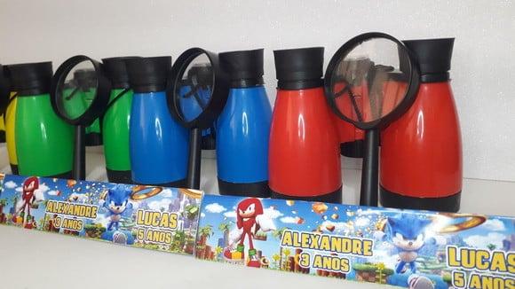 Kit Binoculo e Lupa Tema Sonic