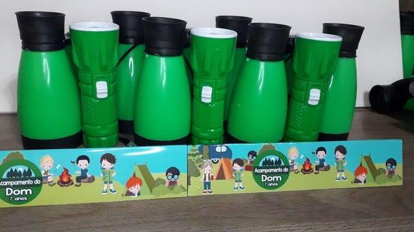 Kit Binoculo Zoom 4 Vezes e Lanterna Acampamento