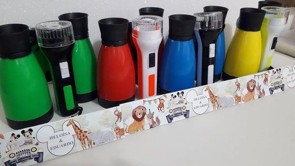 Kit Binoculo Zoom 4 Vezes e Lanterna Mickey Safari Aquarela
