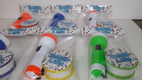 Kit Copo Retratil + Mini Lanterna Astronauta