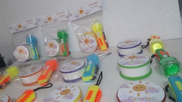Kit Copo Retratil + Mini Lanterna Raio de Sol