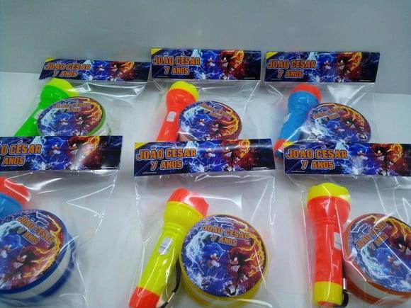 Kit Copo Retratil + Mini Lanterna Sonic