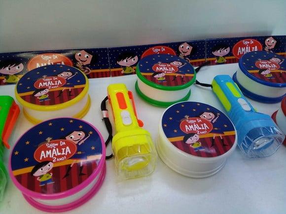 Kit Copo Retratil + Mini Lanterna Tema Show da Luna