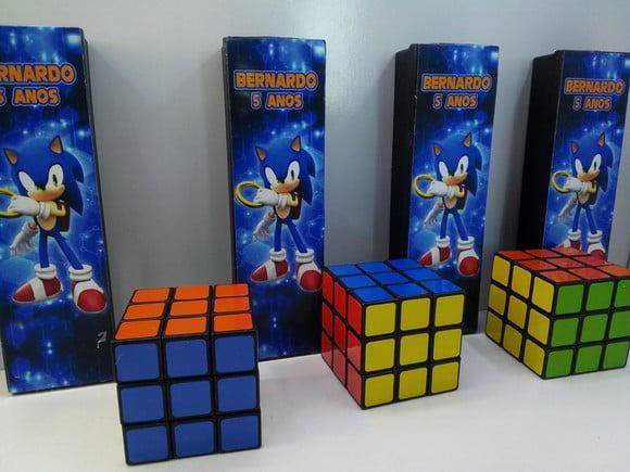 Kit Cubo Magico + Dominó Personalizado em Qualquer Tema