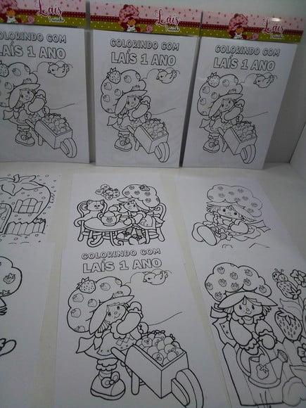 Kit de Desenhos para Colorir Moranguinho Antiga