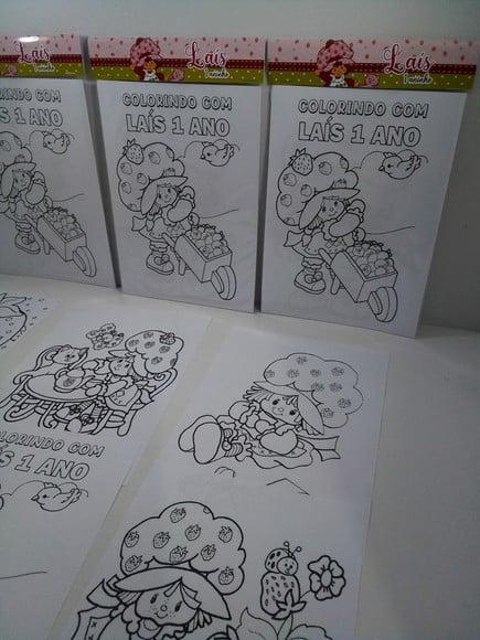 Kit de Desenhos para Colorir Moranguinho Antiga