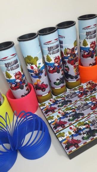 Kit Dominó + Pega Varetas + Mola Maluca Tema Mario Kart
