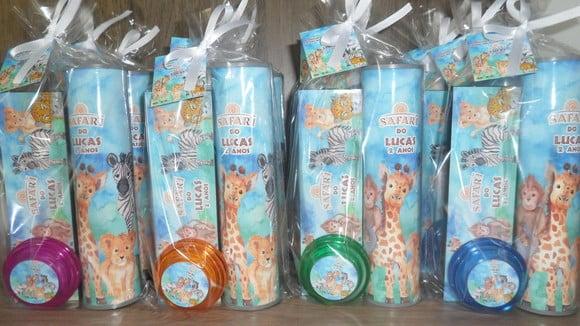 Kit Domino + Pega Varetas+ Ioio Personalizado Safari