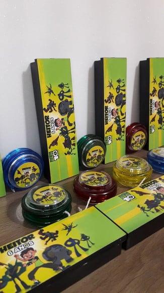 Kit Domino e Iô Iô Personalizado Tema Ben 10