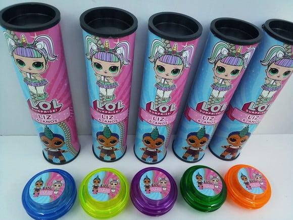 Kit Domino e Ioio Personalizado Lol Menina e Menino