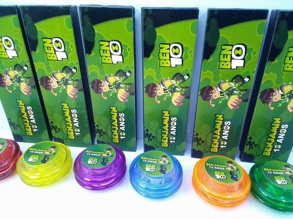 Kit Domino e Ioio Personalizado Tema Ben 10