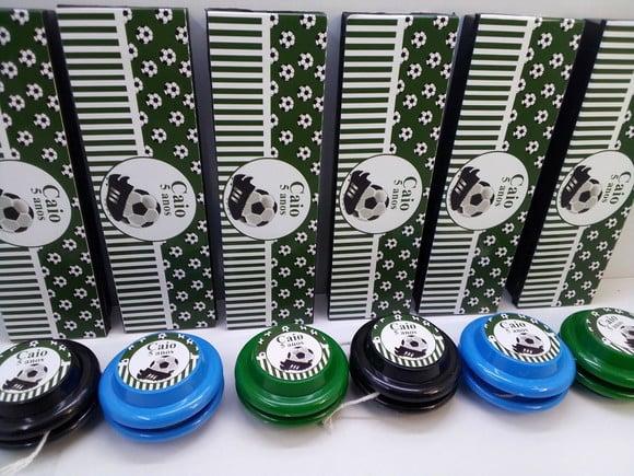 Kit Domino e Ioio Personalizado Tema Futebol