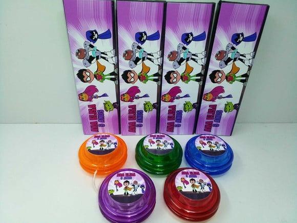 Kit Domino e Ioio Personalizado Tema Jovens Titas