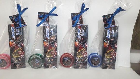 Kit Domino e Ioio Personalizado Vingadores