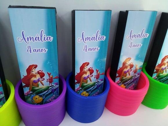 Kit Domino e Mola Maluca Festa Pequena Sereia