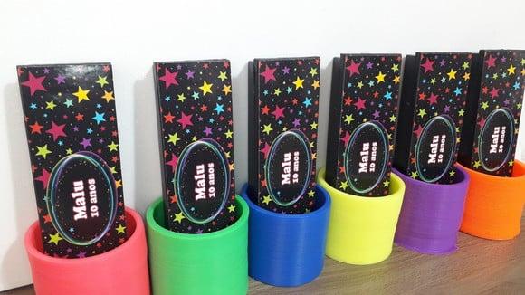 Kit Dominó e Mola Maluca Tema Neon