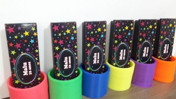 Kit Dominó e Mola Maluca Tema Neon