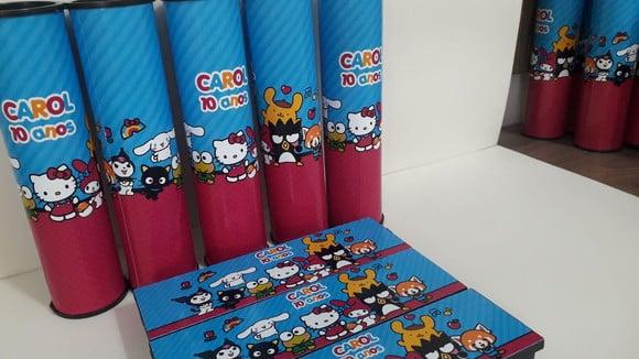 Kit Domino e Pega Varetas Hello Kitty e Sua Turma
