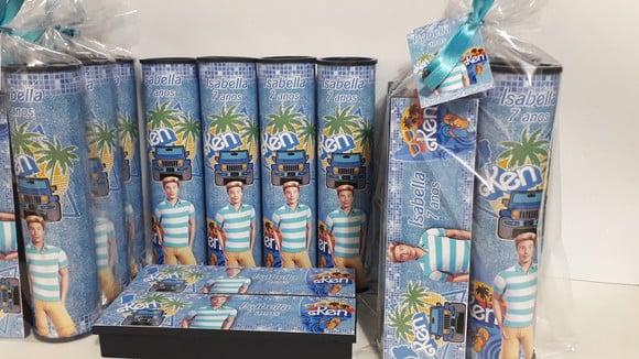 Kit Domino e Pega Varetas Ken da Barbie