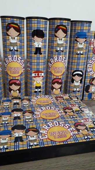 Kit Domino e Pega Varetas Personalizado Carrossel
