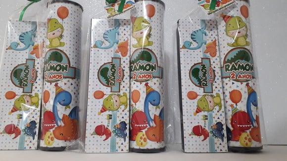 Kit Domino e Pega Varetas Personalizado Dinossauro Baby