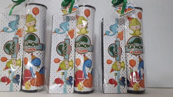 Kit Domino e Pega Varetas Personalizado Dinossauro Baby