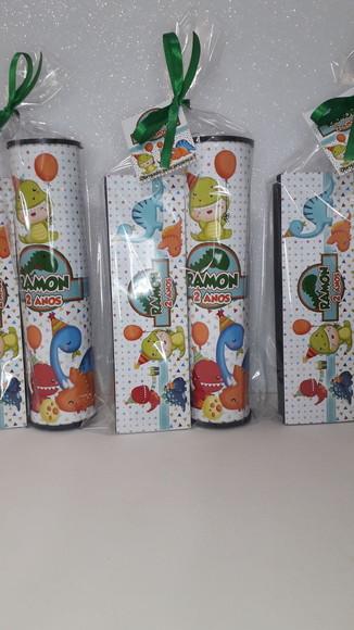 Kit Domino e Pega Varetas Personalizado Dinossauro Baby