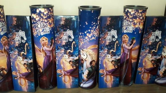 Kit Domino e Pega Varetas Personalizado Enrolados Rapunzel