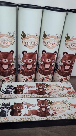 Kit Domino e Pega Varetas Personalizado Floresta