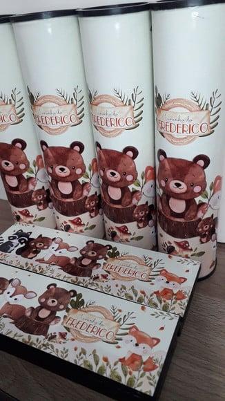 Kit Domino e Pega Varetas Personalizado Floresta