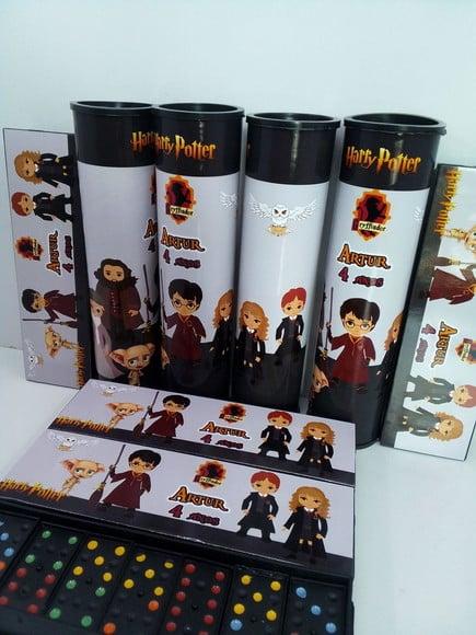Kit Domino e Pega Varetas Personalizado Harry Potter