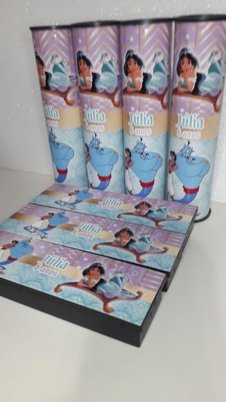 Kit Domino e Pega Varetas Personalizado Jasmine e Aladim
