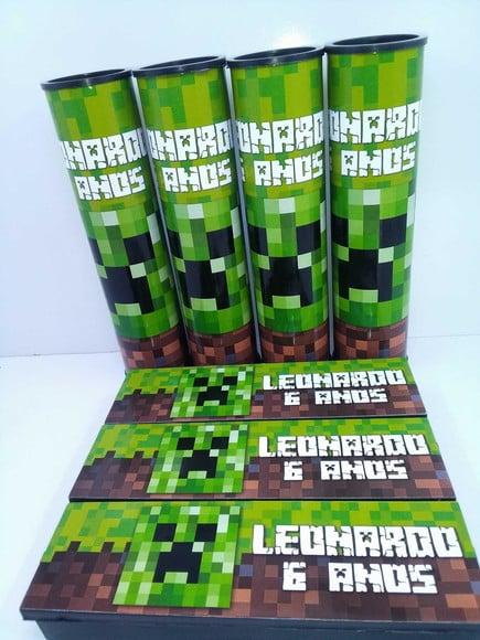 Kit Domino e Pega Varetas Personalizado Minecraft