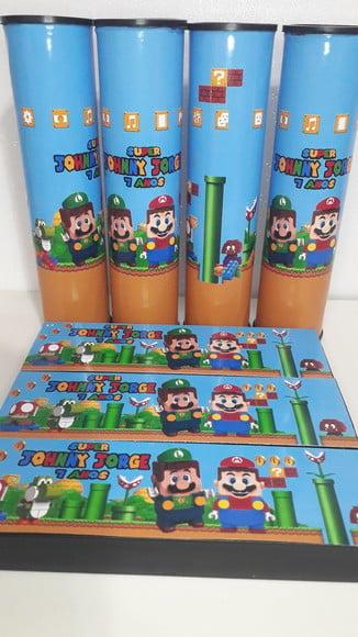 Kit Domino e Pega Varetas Personalizado Mario