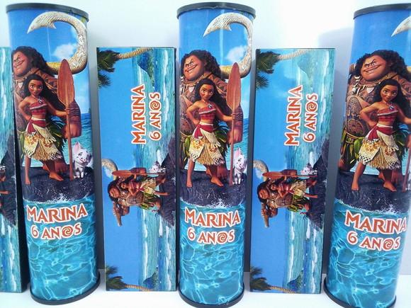 Kit Domino e Pega Varetas Personalizado Moana