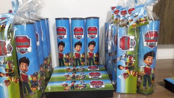 Kit Domino e Pega Varetas Personalizado Patrulha Canina