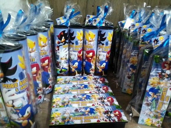 Kit Domino e Pega Varetas Personalizado Sonic